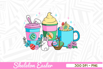 Easter Cup Skeleton Bunny Carrot