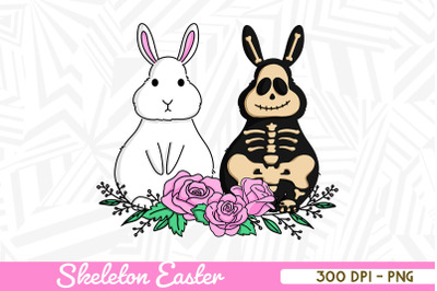 Easter Bunny Skeleton Bunny Couple