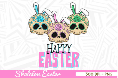 Happy Easter Suger Skull Bunny