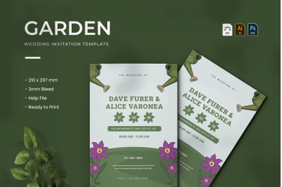 Garden - Wedding Invitation