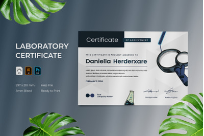Laboratory - Certificate