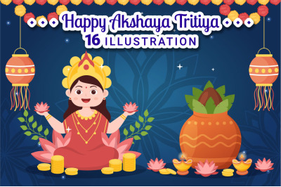 16 Akshaya Tritiya Festival Illustration