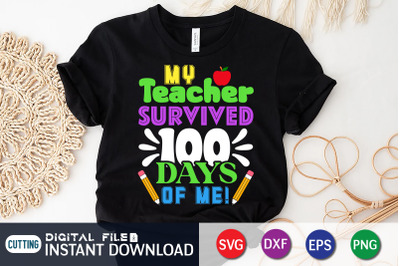 My Teacher Survived 100 Days of me SVG