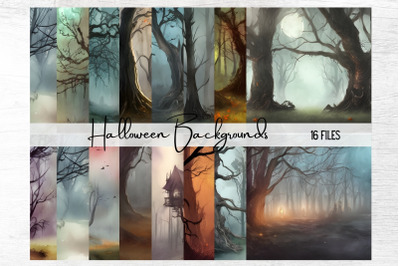 Watercolor Halloween Background, Creepy Background