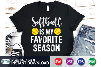 Soft Ball is my Favorite Season SVG