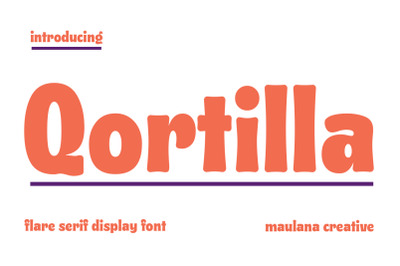 Qortilla Flare Serif Display Font