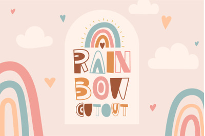 Boho Rainbow Baby Font