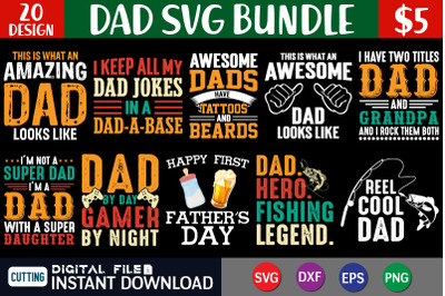 Dad SVG Bundle