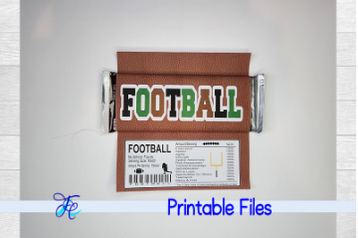 Football Candy Bar Wrapper