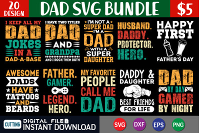 Dad SVG Bundle