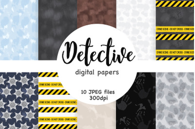 Detective Digital Paper | Investigation Pattern