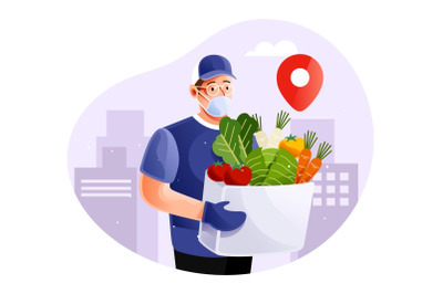 Healthy food delivery service in pandemic