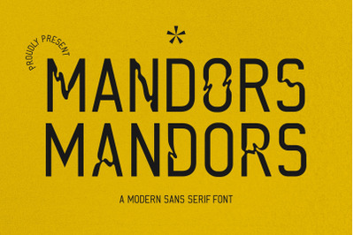 MANDORS Typeface
