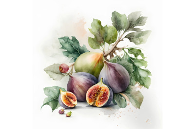Watercolor Figs