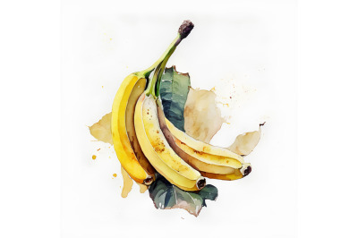 Watercolor Bananas