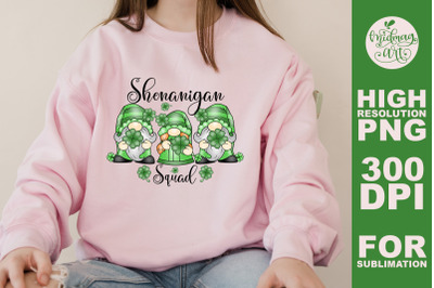 Shenanigan squad sublimation png, st. patrick&#039;s day sublimation