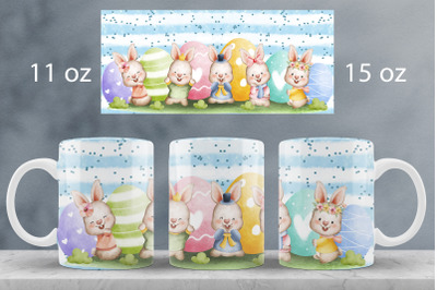 Easter mug wrap design Easter gnome mug sublimation png