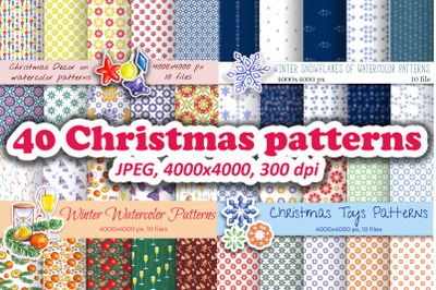 Winter&amp;Christmas Patterns Bundle