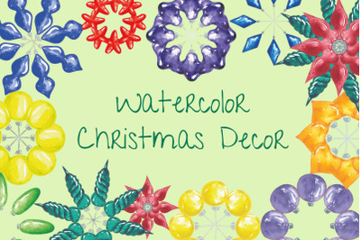 Watercolor Christmas Decor