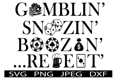 Gambling Poker and Casino SVG T-Shirt Design