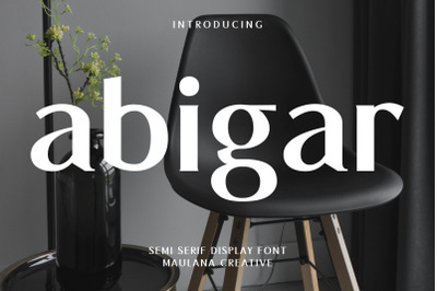Abigar Fashion Semi Serif Display Font