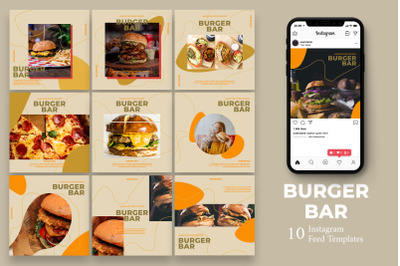 Burger Bar - Instagram Post Template