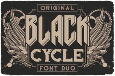 Black Cycle Font DUO