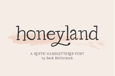 Honeyland Typewriter Serif Font