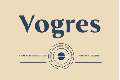 Vogres Serif Display Font