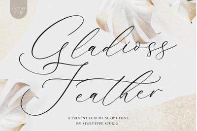 Gladioss Feather - Luxury Script Font