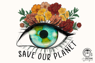 Save Our Planet Eye Png