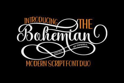 The Bohemian Script Font Duo