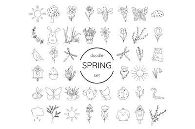 Spring doodle set