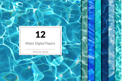 Digital Paper With Ocean Sea Water