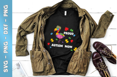 Autism chibi Flamingo Autism Mom