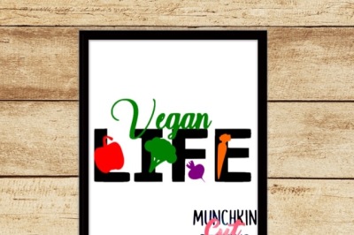 Vegan Life Cutting Design