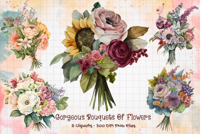 Gorgeous Bouquets Of Flowers Bundle