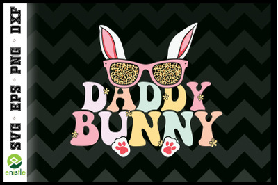 Daddy Bunny Retro Easter Bunny