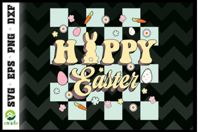 Hoppy Easter Retro Easter Bunny