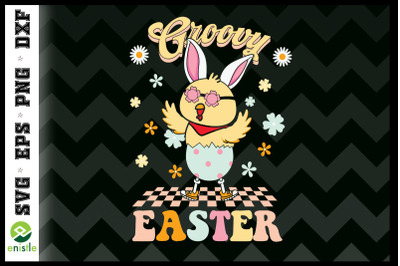 Groovy Easter Retro Easter Chick