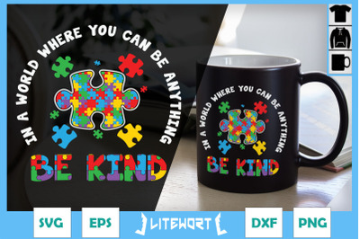 Be anything Be kind Autism Puzzle