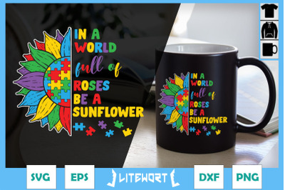 Be A Sunflower Autism Puzzles