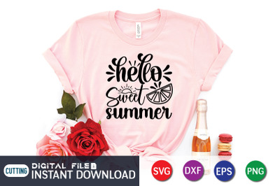 Hello Sweet Summer SVG