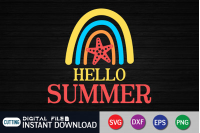 Retro Hello Summer SVG