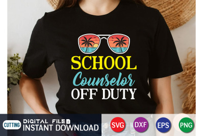 School Counselos Off Duty SVG