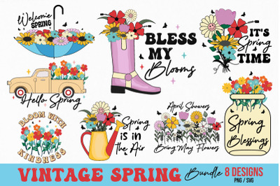 Vintage Spring Sublimation Bundle
