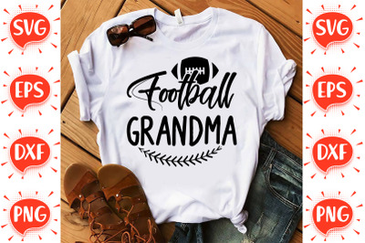 Football Grandma SVG