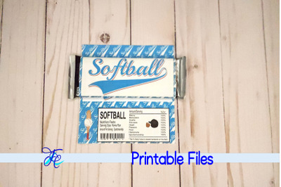 Softball Candy Bar Wrapper