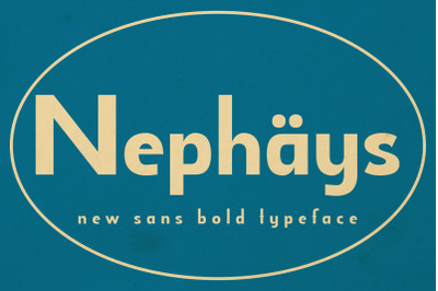 Nephays typeface