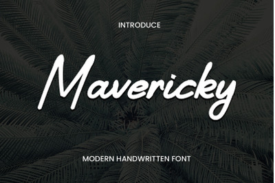 Mavericky Font